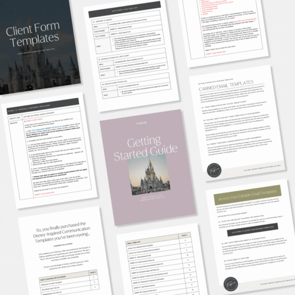 Disney Inspired Client Communication Templates