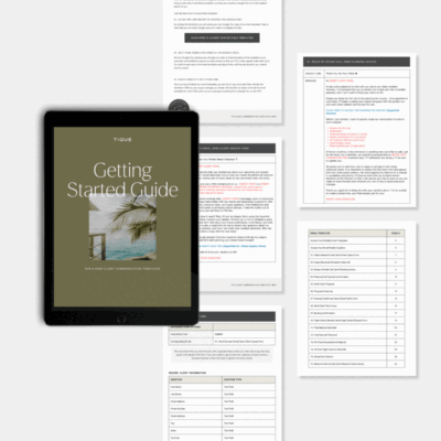 Sun & Sand Client Communication Templates - Agency