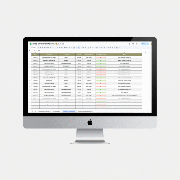 Expense Tracking Spreadsheet
