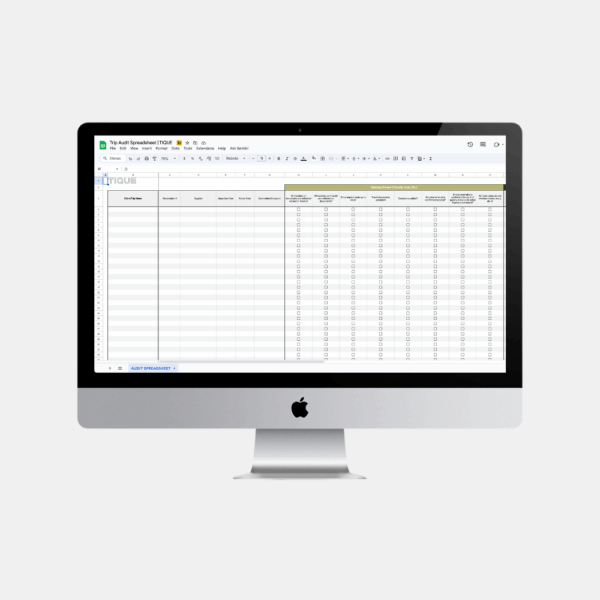 Trip Audit Spreadsheet
